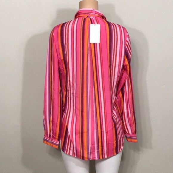 Isaac Mizarahi stripe shirt. NWT - Picture 6 of 12